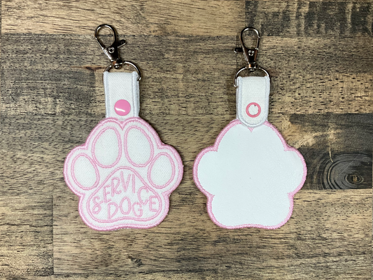 Paw Print Patch Tab