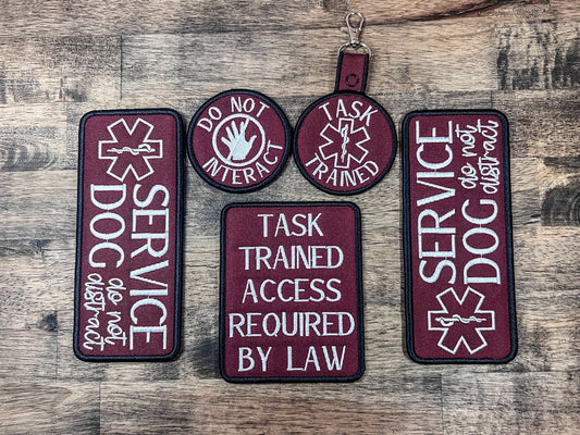 Burgundy GLOW Guardian Patch Set