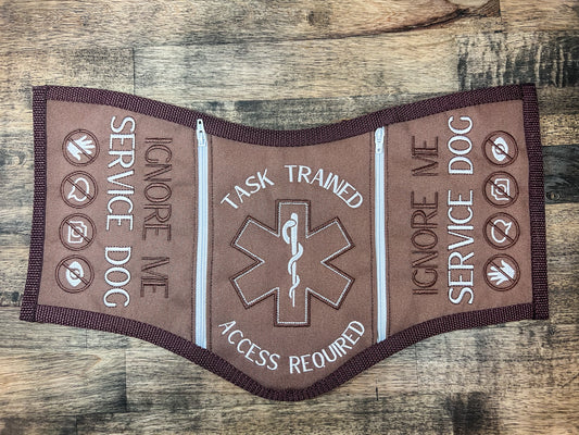 16in Brown Professional Vest/Cape